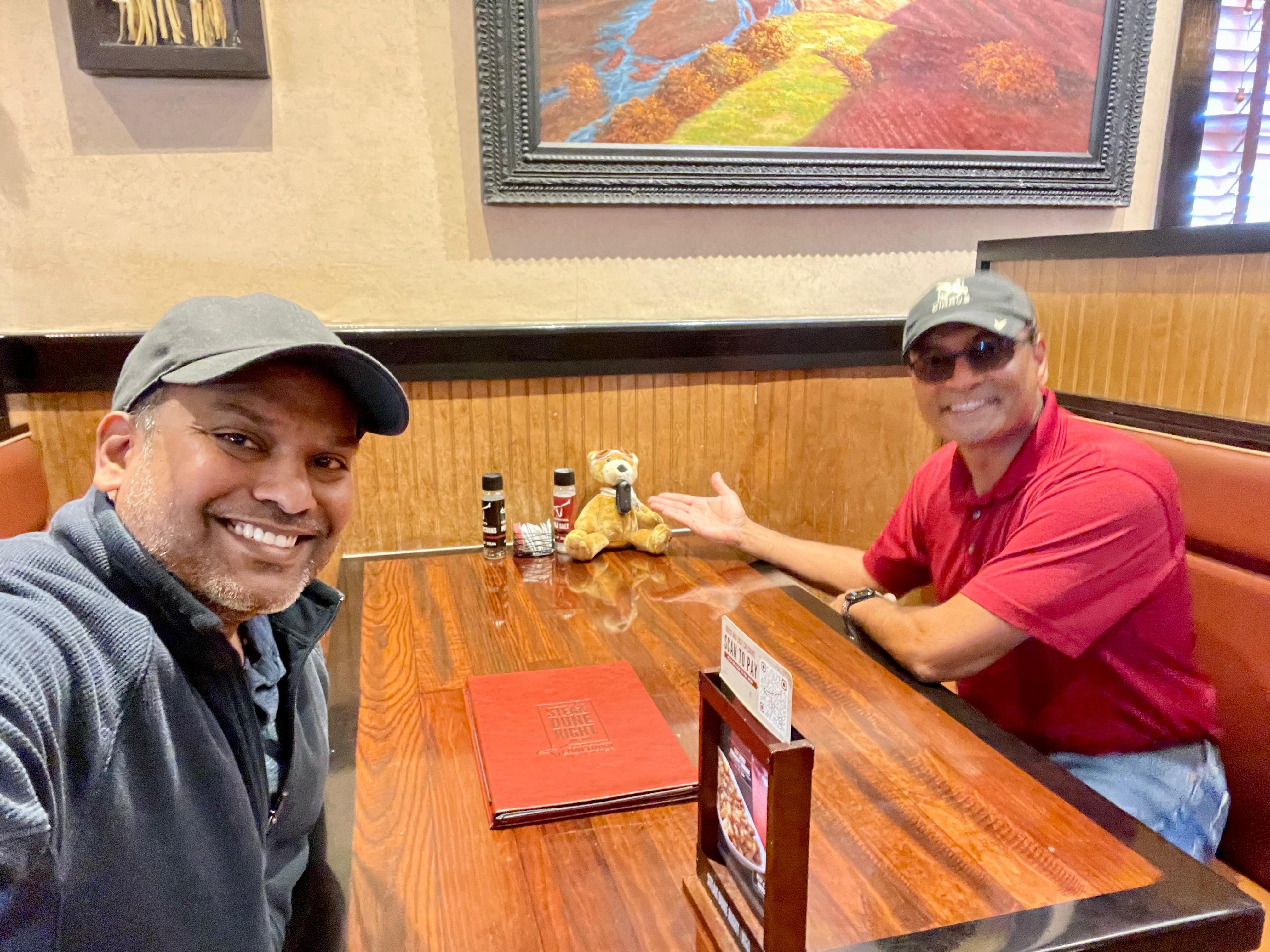 Lunch with Baloo & TJ before their departure to Florida